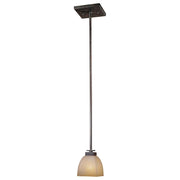 Minka Lavery Lineage 6in 1-Light Mini Pendant | Transitional Iron Oxide Metal | Kitchen Island & Dining Room | 6 x 6 x 6 in | Model 1257-357