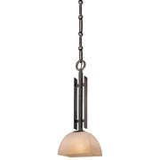 Minka Lavery Lineage 8in 1-Light Mini Pendant | Transitional Iron Oxide Finish | Kitchen Island & Dining Room | 8 x 8 x 20 in | Model 1271-357