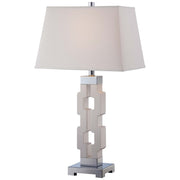 Minka Lavery Ambience 29in 1-Light Table Lamp | Transitional White | Living Room & Bedroom | 11 x 16 x 29 in | Model 13031-0