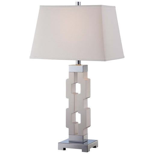 Minka Lavery Ambience 29in 1-Light Table Lamp | Transitional White | Living Room & Bedroom | 11 x 16 x 29 in | Model 13031-0