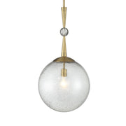 Minka Lavery Populuxe 11in 1-Light Mini Pendant | Oxidized Aged Brass and Volcanic Glass | Kitchen Island & Dining Room | 11 x 21 in | Model 1337-923