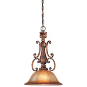 Minka Lavery Illuminati 15in 1-Light Pendant | Traditional Illuminati Bronze | Kitchen Island & Dining Room | 15 x 15 x 23 in | Model 1349-177