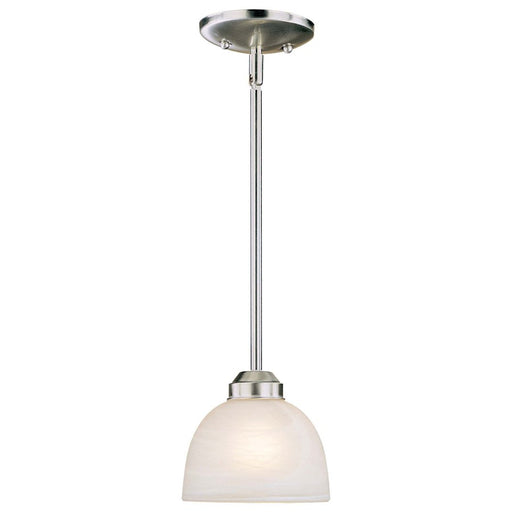 Minka Lavery Paradox 1-Light Mini Pendant | Transitional Brushed Nickel | Kitchen Island & Dining Room Accent | 6 x 6 x 6 in | Model 1421-84