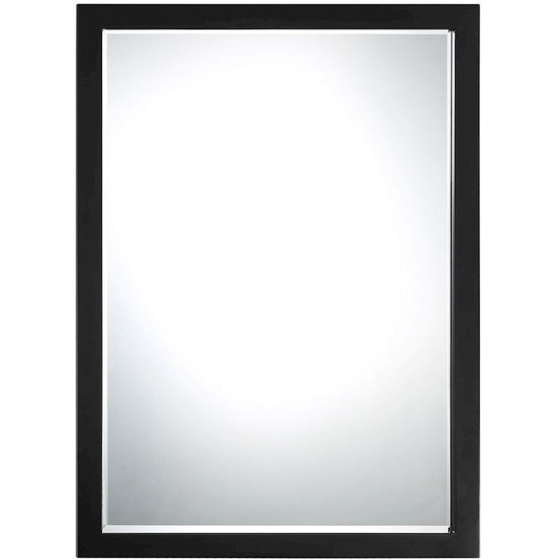 Minka Lavery Paradox 24x33in Rectangle Wall Mirror | Coal Finish | Entryway & Bathroom | 24 x 1 x 33 in, Vertical Mount | Model 1430-66A