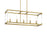 Minka Lavery Oro District 5 Light Island Light, Soft Brass/Clear - 1459-695