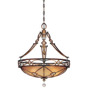 Minka Lavery Aston Court 24in 3-Light Pendant | Traditional Aston Court Bronze and Clear Glass | Dining Room & Entryway | Model 1747-206
