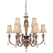 Minka Lavery Aston Court 33in 9-Light Chandelier | Traditional Aston Court Bronze and Clear Glass | Dining Room & Living Room | Model 1748-206