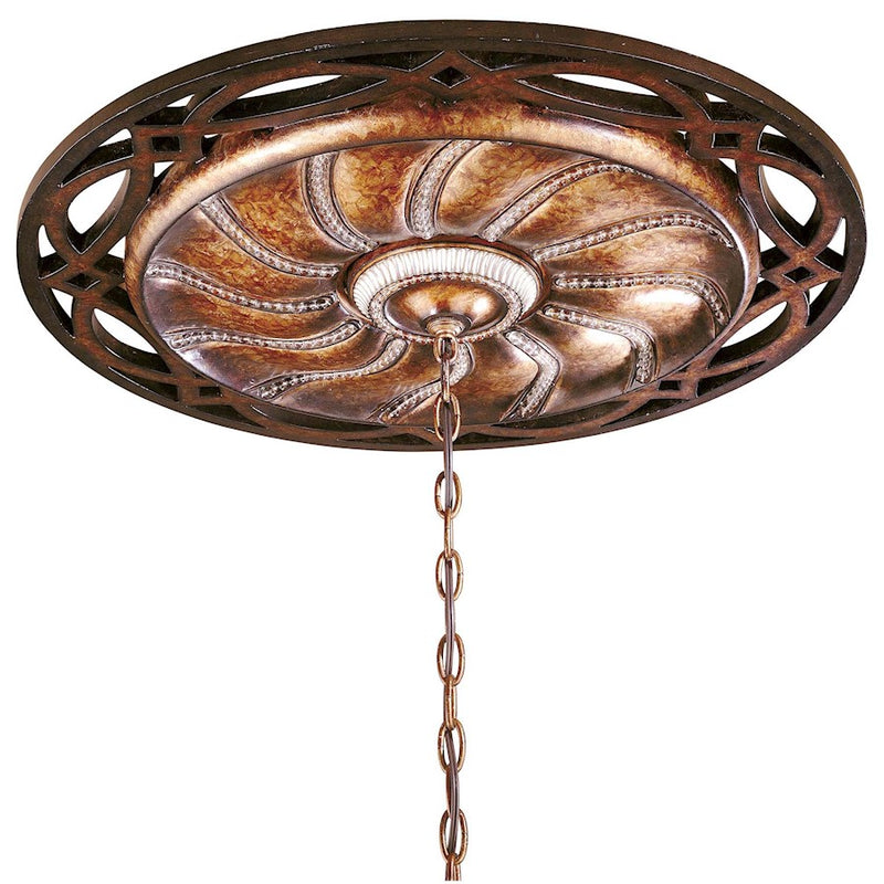 Minka Lavery Aston Court 26in Ceiling Medallion | Neo-Classical Bronze | Entryway & Hallway Accent | 26 x 26 x 1.5 in | Model 1750-206