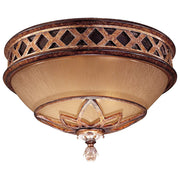 Minka Lavery Aston Court 13in 2-Light Flush Mount | Traditional Aston Court Bronze | Hallway & Bedroom Ceiling Light | Model 1755-206