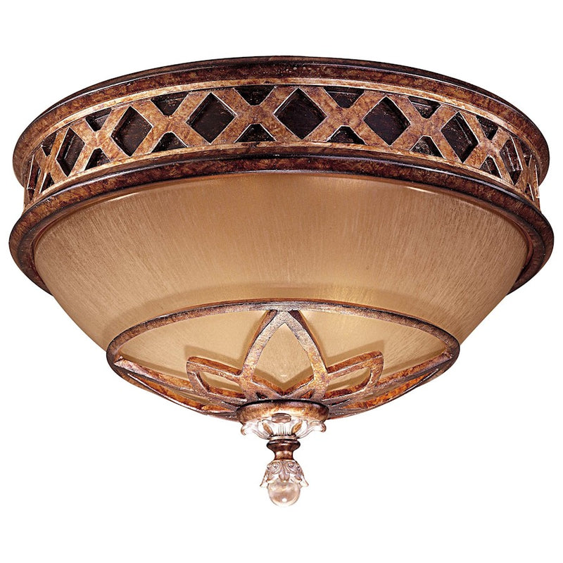 Minka Lavery Aston Court 13in 2-Light Flush Mount | Traditional Aston Court Bronze | Hallway & Bedroom Ceiling Light | Model 1755-206