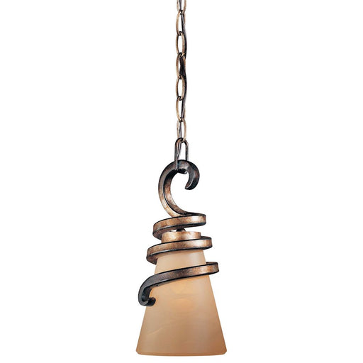 Minka Lavery 6in 1-Light Mini Pendant | Transitional Tofino Bronze | Kitchen Island & Dining Room Accent | 6 x 6 x 13 in | Model 1761-211