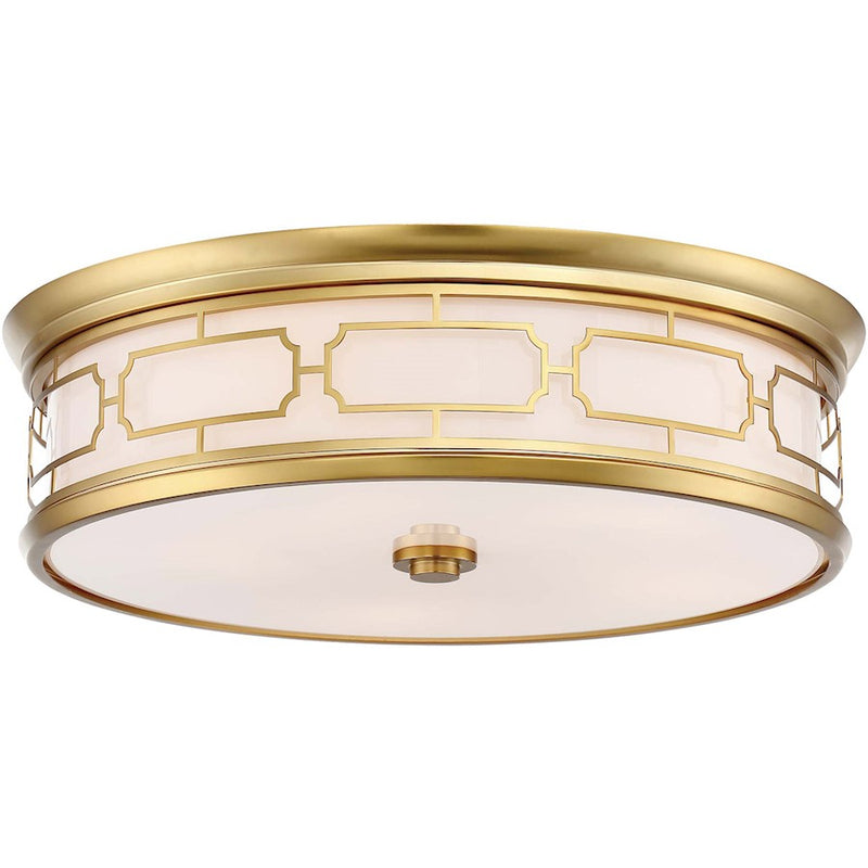 Minka Lavery LED 20in Flush Mount | Transitional Liberty Gold | Bathroom & Hallway Ceiling Light | 20 x 20 x 6 in | Model 1826-249-L