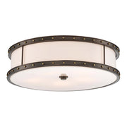 Minka Lavery 20in LED Flush Mount | Transitional Harvard Court Bronze | Bathroom & Covered Patio | 20 x 20 x 6 in | Model 1827-103-L