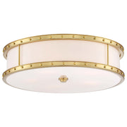 Minka Lavery 20.25in Flush Mount | Liberty Gold Finish | Bedroom & Hallway Ceiling Light | 20.25 x 20.25 x 6 in | Model 1827-249