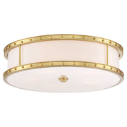 Minka Lavery LED 20.25in Flush Mount | Liberty Gold Finish | Bathroom & Covered Patio Ceiling Light | 20.25 x 20.25 x 6 in | Model 1827-249-L