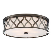 Minka Lavery Harvard Court 20in LED Flush Mount | Transitional Harvard Court Bronze | Hallway & Bathroom Ceiling Light | Model 1840-102-L