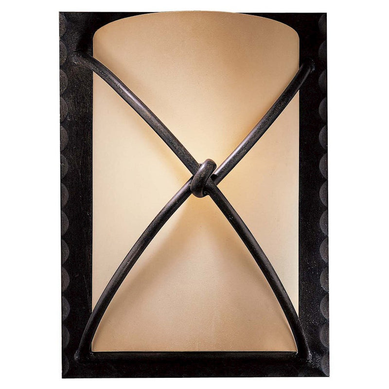 Minka Lavery 9in 1-Light Wall Sconce | Traditional Aspen Bronze | Hallway & Bedroom Accent | 9 x 5 x 12 in | Model 1972-138