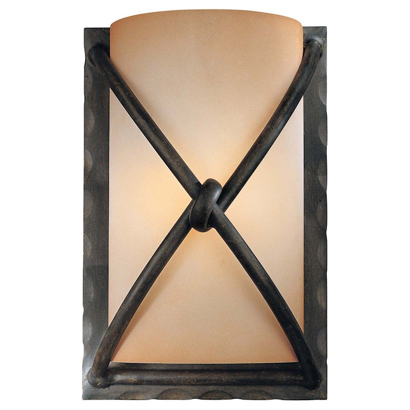 Minka Lavery 1-Light Wall Sconce | Traditional Aspen Bronze | Hallway & Living Room Accent | 6 x 4.5 x 9.25 in | Model 1974-1-138