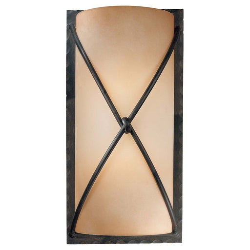 Minka Lavery 2-Light Wall Sconce | Traditional Aspen Bronze | Living Room & Bedroom Hallway | 10 x 6 x 18 in | Model 1975-1-138