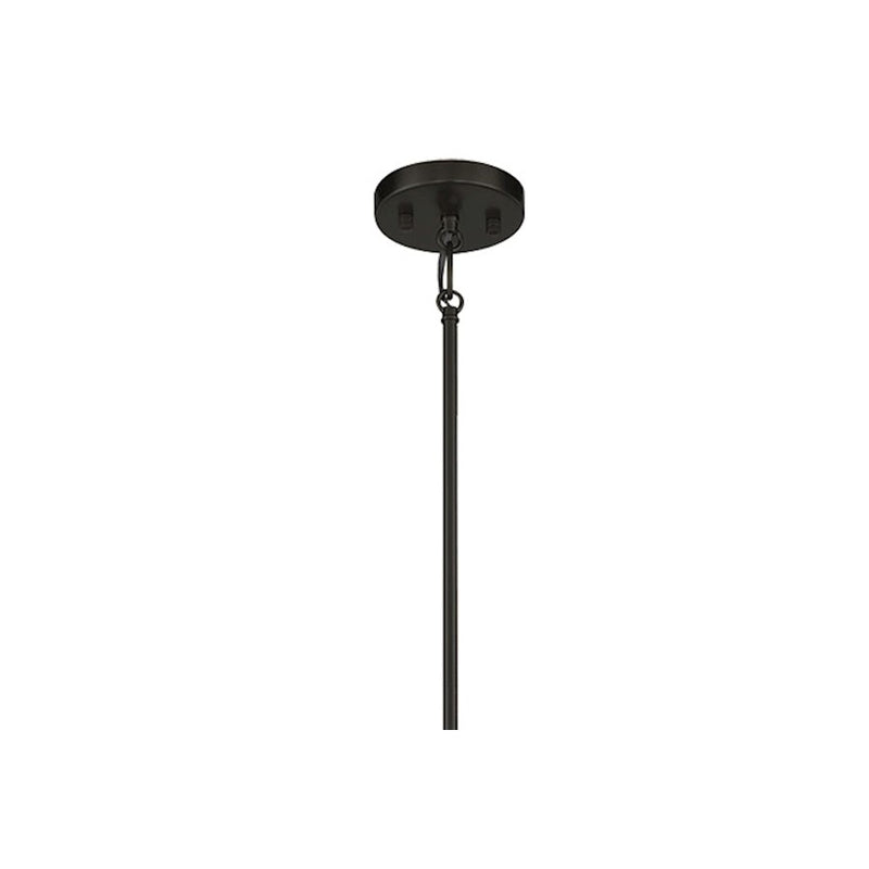 Minka Lavery Townhall 32in 6-Light Pendant | Contemporary Coal and Soft Brass | Kitchen Island & Dining Room | 32 x 32 x 44 in | Model 2106-726