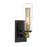 Minka Lavery Emmerham 1 Light Wall Sconce, Coal/Soft Brass/Clear - 2181-726