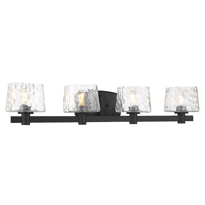 Minka Lavery Drysdale 4 Light Bath Vanity, Coal/Clear - 2234-66A