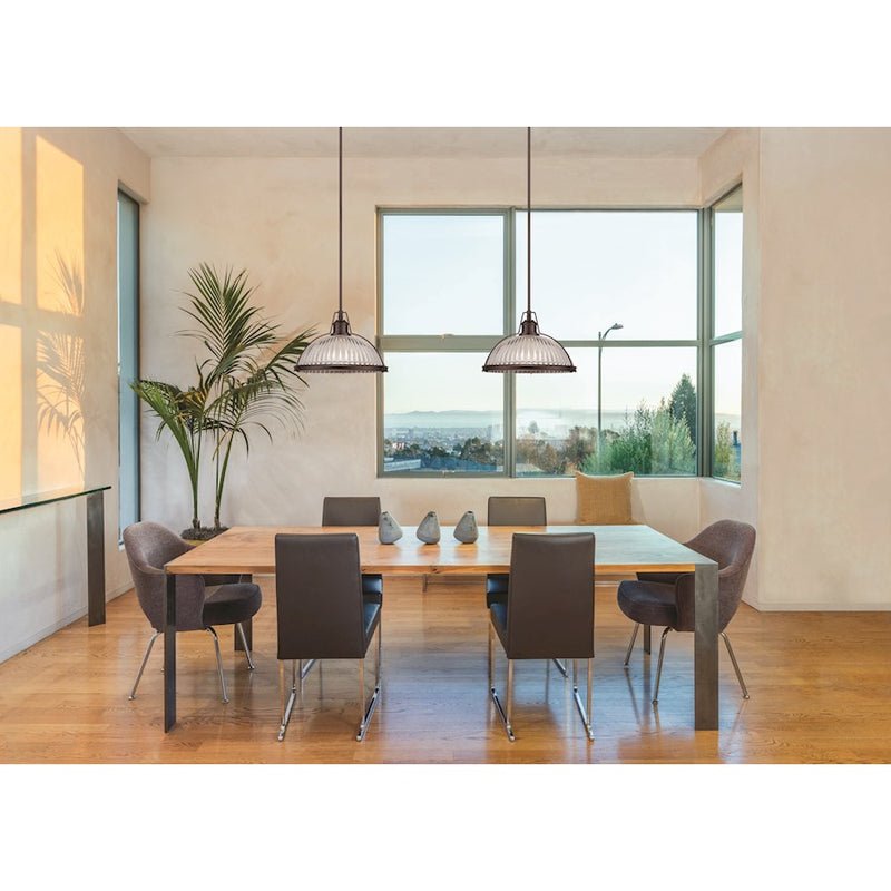 Minka Lavery 16in 1-Light Pendant | Traditional Dark Brushed Bronze | Kitchen Island & Dining Room | W 16 x H 10 in | Model 2243-267C