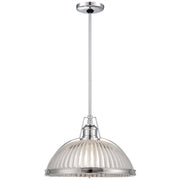 Minka Laver 16in 1-Light Pendant | Traditional Chrome | Kitchen Island & Dining Room | 16 x 10 in | Model 2243-77