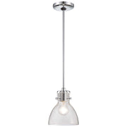 Minka Lavery 2244-77 1-Light Mini Pendant | Traditional Chrome | Kitchen Island & Dining Room Accent | 7 x 8 in | Model 2244-77