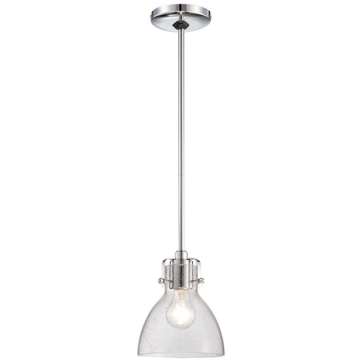 Minka Lavery 2244-77 1-Light Mini Pendant | Traditional Chrome | Kitchen Island & Dining Room Accent | 7 x 8 in | Model 2244-77