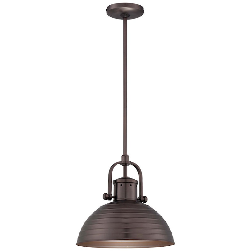 Minka Lavery 2247-281 1-Light Pendant | Traditional Harvard Court Bronze | Kitchen Island & Dining Room Accent | 12 x 12 x 11 in | Model 2247-281