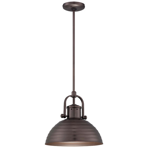 Minka Lavery 2247-281 1-Light Pendant | Traditional Harvard Court Bronze | Kitchen Island & Dining Room Accent | 12 x 12 x 11 in | Model 2247-281