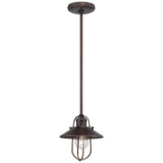 Minka Laver 8in 1-Light Pendant | Traditional Copper Bronze Patina | Kitchen Island & Accent | 8 x 8 x 8 in | Model 2250-647