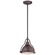 Minka Lavery 2252 9in 1-Light Pendant | Traditional Brushed Bronze | Kitchen Island & Dining Room | 9 x 9 x 8.5 in | Model 2252-576