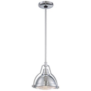 Minka Lavery 2252 9in 1-Light Pendant | Traditional Chrome | Kitchen Island & Dining Room | 9 x 9 x 8 in | Model 2252-77