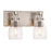 Minka Lavery Tiberia 2 Light Bath Vanity, Plated Pewter/Clear