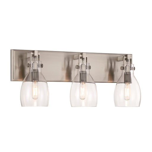 Minka Lavery Tiberia 3 Light Bath Vanity, Plated Pewter/Clear
