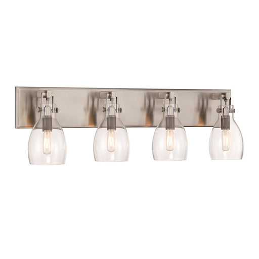 Minka Lavery Tiberia 4 Light Bath Vanity, Plated Pewter/Clear