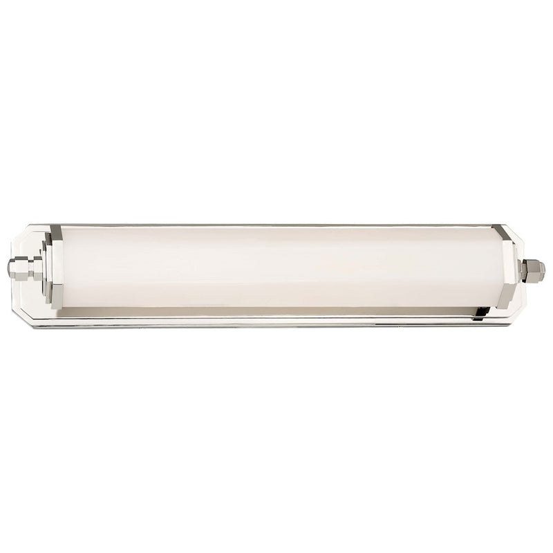 Minka Lavery Light 24in LED Bath Vanity Light | Transitional Polished Nickel | Bathroom Vanity | 24 x 4 x 5 in | Model 231-613-L