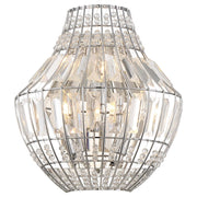 Minka Laver Braiden 11in 1-Light Wall Sconce | Chrome Transitional | Hallway & Bedroom Accent | 11 x 11 x 12 in | Model 2340-77