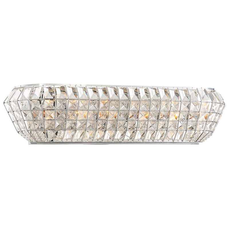 Minka Lavery Braiden 25in 6-Light Bath Vanity Light | Chrome Transitional | Bathroom Vanity & Powder Room | 25 x 25 x 6 in | Model 2364-77