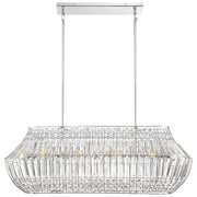 Minka Lavery Braiden 42in 6-Light Island Light | Chrome Transitional | Kitchen Island & Dining Room | 42 x 15 x 14 in | Model 2369-77
