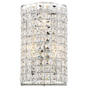 Minka Lavery Palermo 7in 1-Light Wall Sconce | Chrome Transitional | Hallway & Bedroom Accent | 12 in H | Model 2371-77