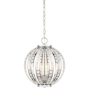 Minka Lavery Palermo 12in Pendant | Transitional Chrome Finish | Kitchen Island & Dining Room | 12 x 12 x 15 in | Model 2374-77