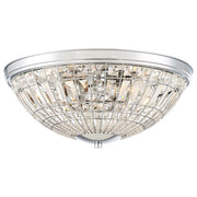 Minka Lavery Palermo 20in Flush Mount | Transitional Chrome Finish | Living Room & Bedroom Ceiling Light | 20 x 20 x 8 in | Model 2375-77