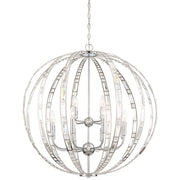Minka Lavery Palermo 32in 1-Light Pendant | Chrome Transitional | Kitchen Island & Dining Room | 32 x 32 x 33 in | Model 2379-77