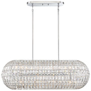 Minka Lavery Palermo 42in 4-Light Island Light | Chrome Transitional | Kitchen Island & Dining Room | 14 x 42 x 14 in | Model 2388-77