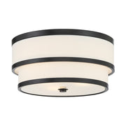 Minka Lavery Cascade 42in 4-Light Oval Pendant | Industrial Coal Steel and Linen Cloth with White Glass | Kitchen Island & Dining | Model 2449-66A