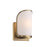Minka Lavery Bishop Crossing 1 Light Sconce, Soft Brass/Etched