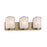 Minka Lavery Bishop Crossing 3 Light Bath, Soft Brass/Etched White